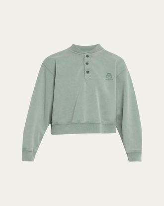 Isabel Marant Simony Logo-Embroidered Sweatshirt