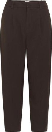 Kaffe Kamerle Broek Cropped - Dames - Vrijetijds broeken - Bruin - S - Polyester - Broeken