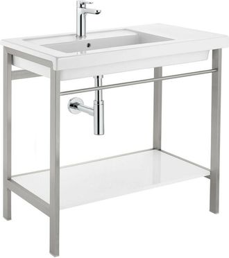 Roca Roca - Estructura base con toallero integrado prisma Medidas: 1100 mm