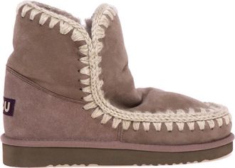 Mou Schoenen, Dames, Grijs, 36 EU, Wol, Eskimo 18 Enkellaarsjes