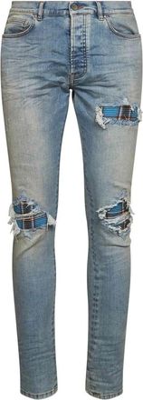 Amiri Flannel MX1 Jean - male - Amiri - Slim Fit Jeans - Blue - W32 - Jeans