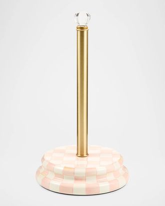 MacKenzie-Childs Rosy Check Paper Towel Holder