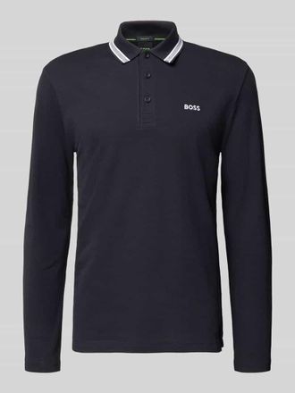 HUGO BOSS Regular Fit Poloshirt aus reiner Baumwolle Modell PLISY in Marine, Größe XXXL