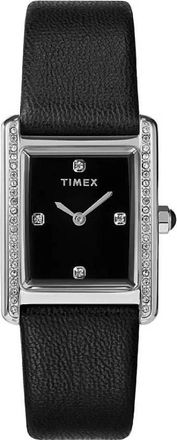 Timex Trend Quartz Diamond Black Dial Ladies Watch TW2W63800