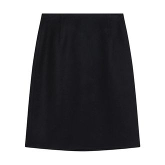Loro Piana Rokken, Dames, Blauw, S, Leer, Vivian Skirt