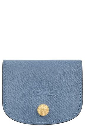 Longchamp Epure Leather Card Case in Slate at Nordstrom