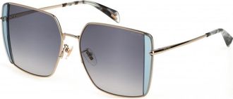 Police Womens SPLL37 56 0594 Sunglasses - Gold - One Size