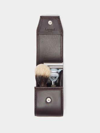 Lorenzi Milano Zebu Horn Travel Shaving Set