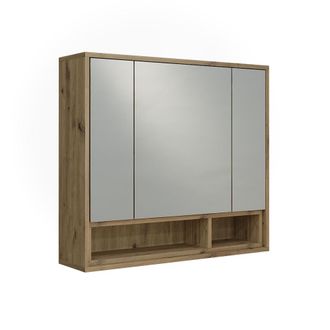 Vicco Armario Con Espejo Beatrice, Cachemira/roble Artesanal, 80 X 72 Cm, Vicco