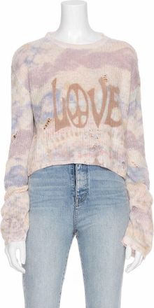 Amiri Tie Dye Love Sweater- Multi-Color