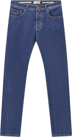 Jacob Cohen Slim-fit Jeans - Heren - Slim Fit Jeans - Blauw - W35 - Katoen - Jeans