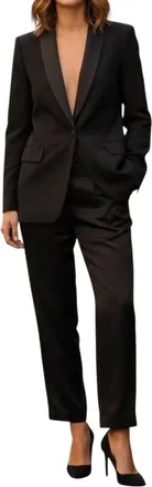 Antonelli Pandolce Shawl Collar Blazer In Black