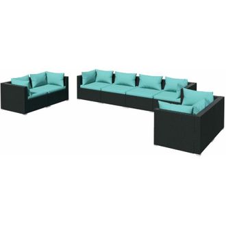 vidaXL Furniture Limited - Set De Muebles De Jard&iacute;n 8 Pzas Y Cojines