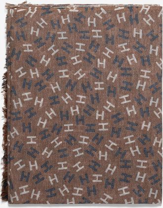 Hemisphere Schal aus Wolle und Leinen Nies