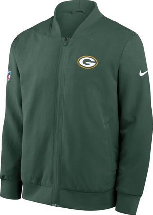 Nike Green Bay Packers Sideline Nike Mens NFL Full-Zip Bomber Jacket in Green | 03AU3EE7T-3N3