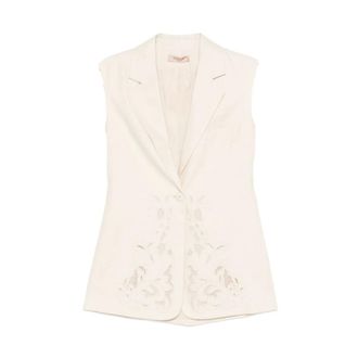 Twinset Vests, female, White, Size: 2XS Vests