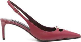 Dolce & Gabbana 60mm Leather Slingback Pumps