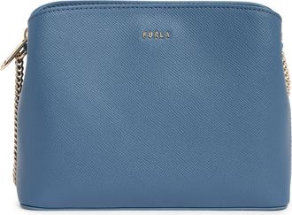 Furla Tessa Mini Leather Crossbody Bag in Denim at Nordstrom Rack