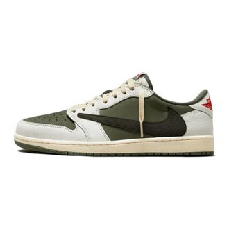Nike Jordan Schoenen, Heren, Veelkleurig, 41 EU, Leer, Travis Scott Low OG Sneakers