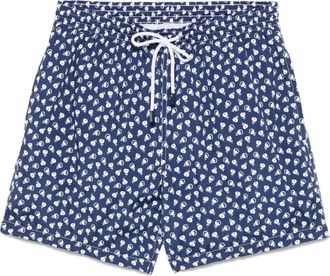 Barba Costume da bagno con stampa - Blu