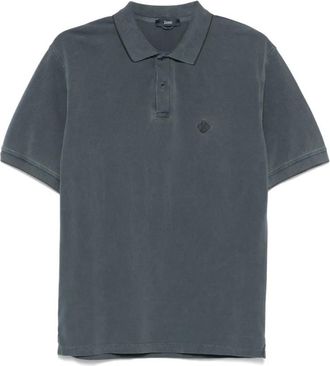 Herno Cotton Polo Shirt - Heren - Polos - Blauw - M - Katoen - Tops