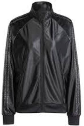 adidas (WMNS) adidas Embellished 3-Stripes Track Top Asia Sizing Black IT9664