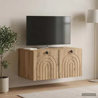 vidaXL Vidaxl Mobile Porta Tv Da Muro 59,5 X 41 X 30 Cm Rovere