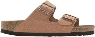 Birkenstock Arizona Vegan Birko-Flor Sandalen - Dames - Sandalen - Bruin - 40 EU - Schoenen