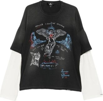 Represent Represent, Tops, Heren, Zwart, L, Katoen, Heavier Than The Heavens Long Sleeve T-Shirt