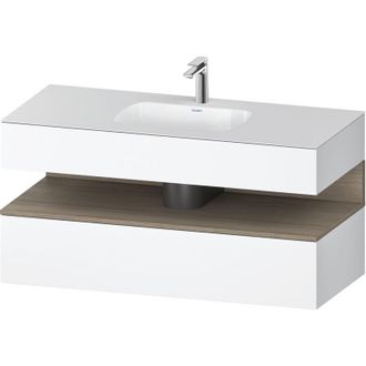 Duravit Qatego Lavabo Encastrado Con Base De Lavabo Consola, - Duravit