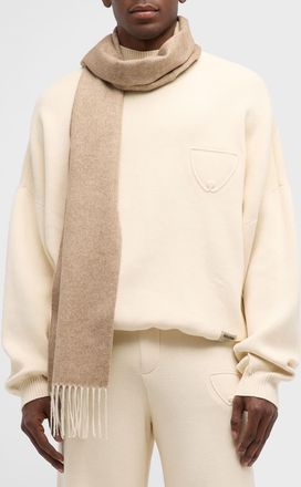 PIACENZA 1733 Mens Two-Tone Cashmere-Silk Scarf