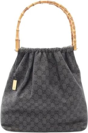 Gucci Pre-owned Vintage Shoulder Bag - Dames - Vintage Handtas - Blauw - ONE Size - Leer - Vintage