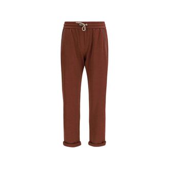 Brunello Cucinelli Drawstring Turn-up Track Pants