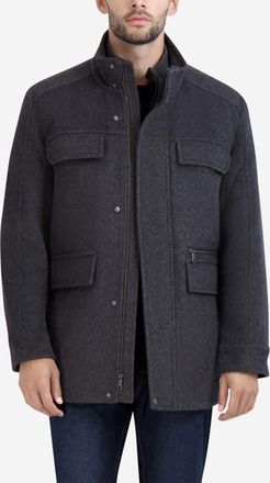 Cole Haan Mens Multipocket Field Coat - Grey Size Medium