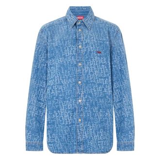 Diesel Denim Shirts, male, Blue, Size: XL D-Simply Shirt