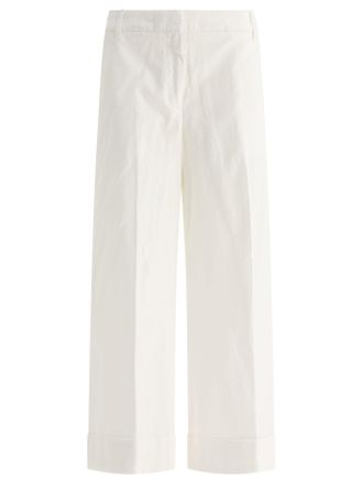 Jacob Cohen Womens Selena Trousers - White Cotton - Size EU 38 (Womens)