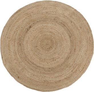 Maisons du monde Alfombra redonda de yute trenzado beige &Oslash;120