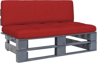 vidaXL Otomana De Jard&iacute;n De Palets Madera De Pino Impregnada Gris Vidaxl