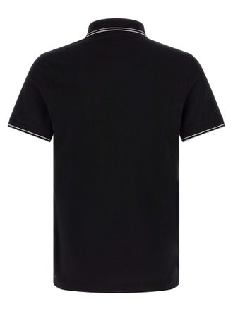 Stone Island Compass Logo Cotton Piqu&eacute; Polo Shirt - Black