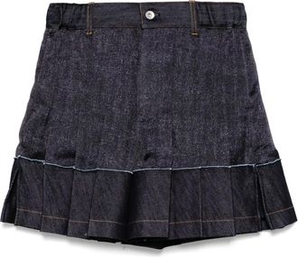 sacai Denim skorts - Blauw