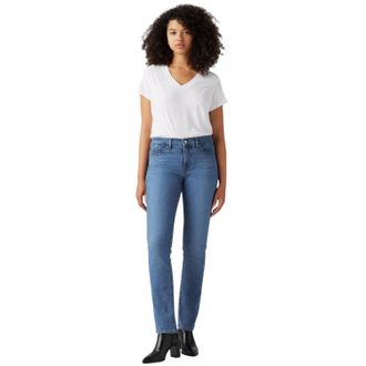 Levi's Hoge taille, rechte pijpen jeans voor dames (Lapis-edelsteen)