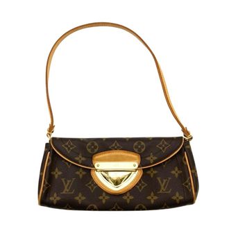 Louis Vuitton Brown Monogram Canvas Clutch Bag (Pre-Owned)