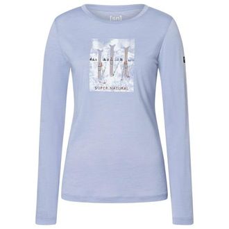super.natural Triple Ski L/S Merinolongsleeve f&uuml;r Damen | lila