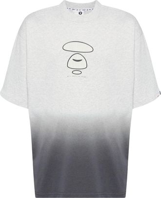 Aape By A Bathing Ape Moonface-print T-shirt - men - Cotton - L - Grey