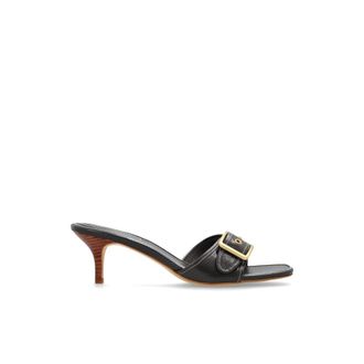 Coach Margot Heeled Mules - Dames - Muiltjes - Bruin - 38 EU - Leer - Schoenen