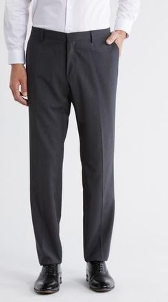 BOSS Genesis Virgin Wool Trousers in Dark Grey at Nordstrom Rack, Size 38