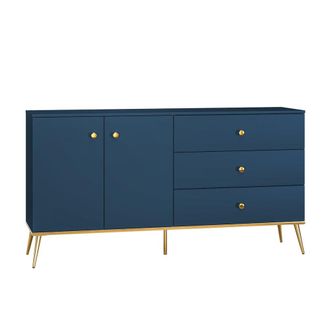 Petits Meubles Buf&eacute; 2 puertas 3 cajones melamina azul