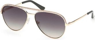 Guess Pilot Zonnebrillen - Dames - Zonnebrillen - Geel - 60 MM - Accessoires