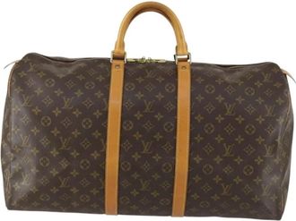Louis Vuitton Pre-owned Weekend Bags, female, Brown, Size: ONE SIZE Pre-owned Vintage Monogram Canvas Travel Duffel Bag