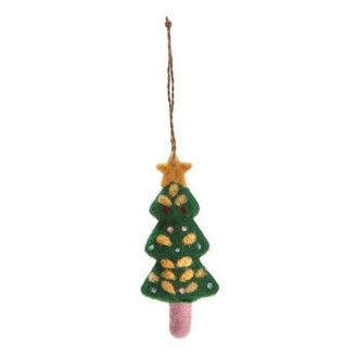 Tag Holiday Handcrafted Multicolor Felt Tree Ornaments Decor in Multicolored at Nordstrom